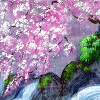 Zen Waterfalls Meditation Original Painting - SOLD - Prints Available