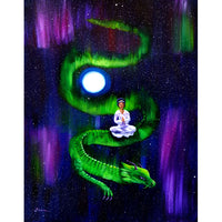 The Triumph of Compassion Original Painting Quan Yin and Dragon