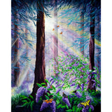 Butterfly Grove in Redwood Forest Original Painting - Laura Milnor Iverson Official Site