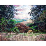 Deer on a Hilltop Vista Original Painting - Prints Available