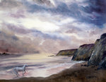 Sea Dancer Original Painting White Horse Seascape