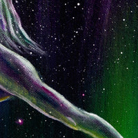Warrior Yoga Goddess In Aurora Borealis Original Painting Laura Milnor Iverson Official Site