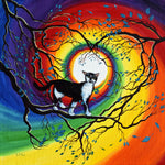 Cat in Rainbow Heart - SOLD - Prints Available