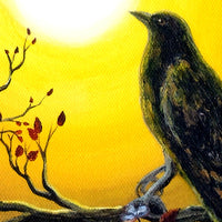 A Raven Remembers Spring - SOLD - Prints Available